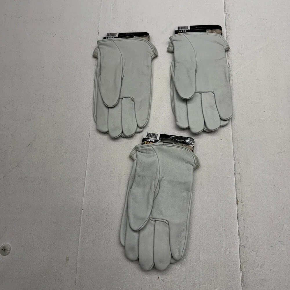 Tillman 1420S Drivers Gloves Top Grain Cowhide Leather Size S 3 Pack Gray